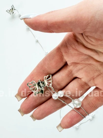 ریسه مو مرواریدی پروانه