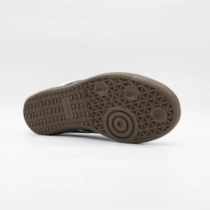 کتانی سامبا سفید سرمه ای کد 6522