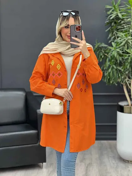 مانتو لینن طرح لوزی