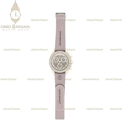 ساعت مچی امگا سواچ بند رابر ماموریت به زمین Omega x Swatch Mision to the earth Rubber