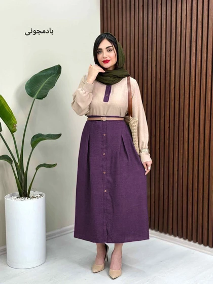 شومیز دامن شانتون کد 39431