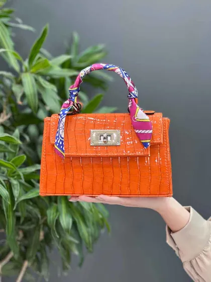 کیف دسته پارچه ای قفل چرخشی