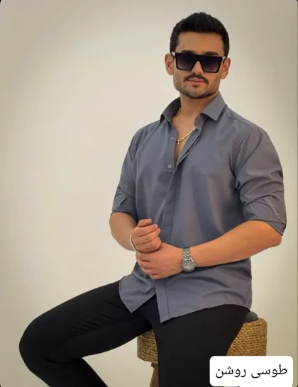 پیراهن پارچه ای ساده_کد4451