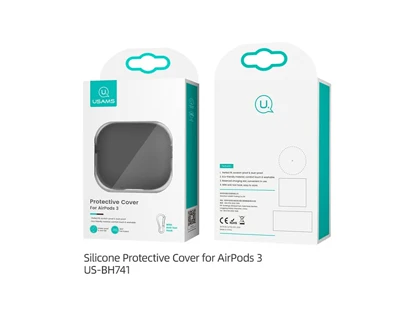 کاور سیلیکونی ایرپاد 3 اپل برند یوسامز USAMS BH741 Protective TPU Case For AirPods 3