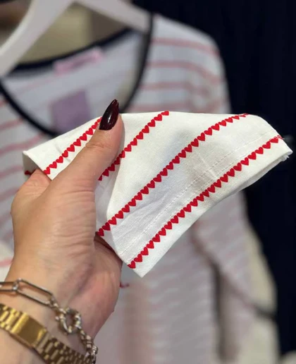 بلوز و شلوار سایز بزرگ نخ پنبه سکسن کد40841