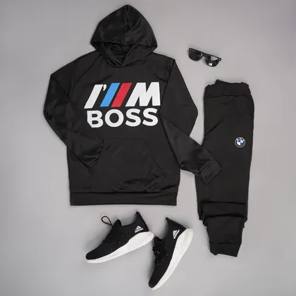 ست هودی شلوار مردانه boss مدل B53