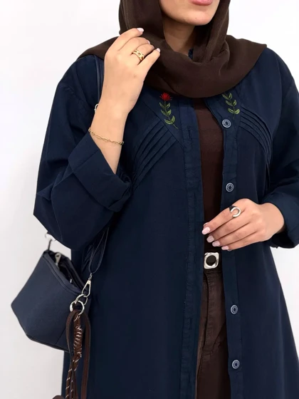 مانتو لینن گلدوزی نورا