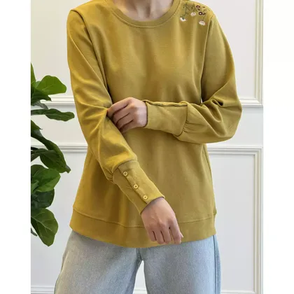 بلوز سرشانه گل 22400