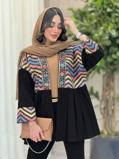 مانتو پیله دار شکوفه
