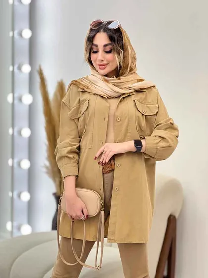 مانتو دو جیب پیله رکسانا