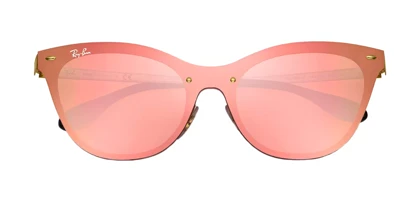 عینک آفتابی ریبن RayBan 3580N Blaze Cat Eye Flat Lens Pink Mirror