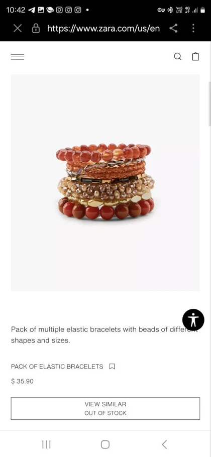 دستبند کشی لاینی زارا