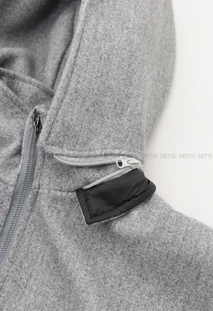 بامبر فوتر جلوزیپ کلاه دار کد1004815