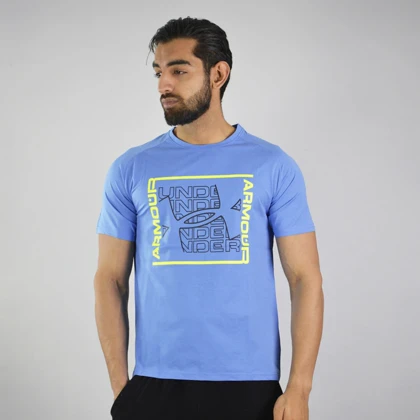 تیشرت اسپرت آندر آرمور مدل M-11 آبی روشن