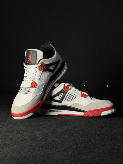 کفش Nike Jordan 4 سفید قرمز 029