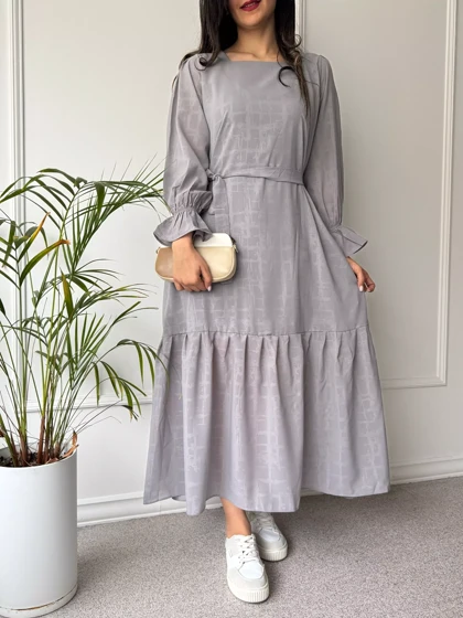 پیراهن حریر آستردار دنیز