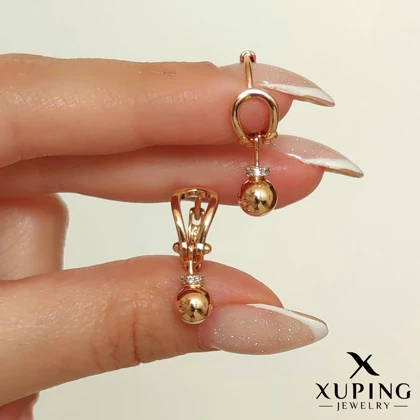 گوشواره حلقه گوی آویز ژوپینگ
