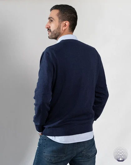 پلیور یقه هفت مردانه U.S.Polo Assn – فیت راحت و کلاسیک آمریکایی کد 17479