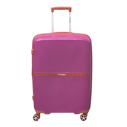 چمدان نشکن تراولگو مدل TRAVEL GO - TV7575 TRIP TIME SERIES سری 4 عددی ( به همراه چمدان آرایشی هدیه )