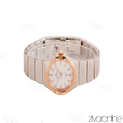 ساعت امگا کانسلیشن زنانه دورنگ رزگلد سیلور 102381