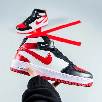 کفش ساق‌دار nike مدل RAMO (مشکی قرمز)