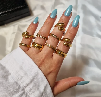 انگشتر استیل رنگ ثابت