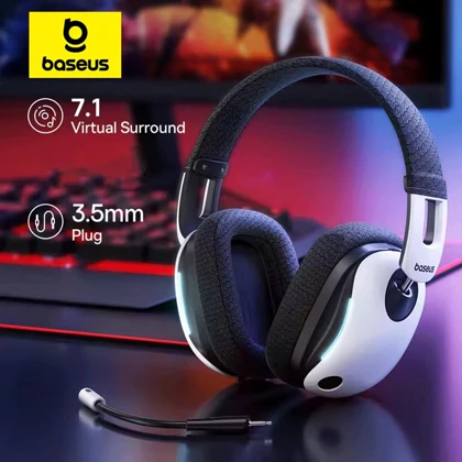 هدست و هدفون سیمی گیمینگ جک 3.5 میلی‌متری بیسوس GoPlay 1 Max