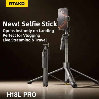 مونوپاد و سه‌پایه سلفی اولترا واید آنگل آرتاکو مدل RTAKO H18L Pro