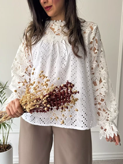 شومیز خامه دوزی گلسا