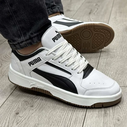 کفش و کتانی مردانه مدل پوما PUMA رنگ سفید مشکی