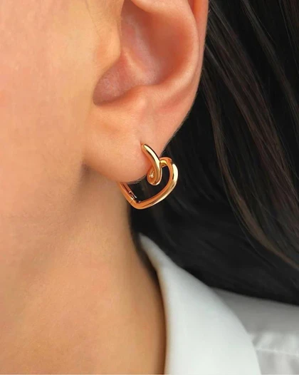 گوشواره قلبی هاله ژوپینگ