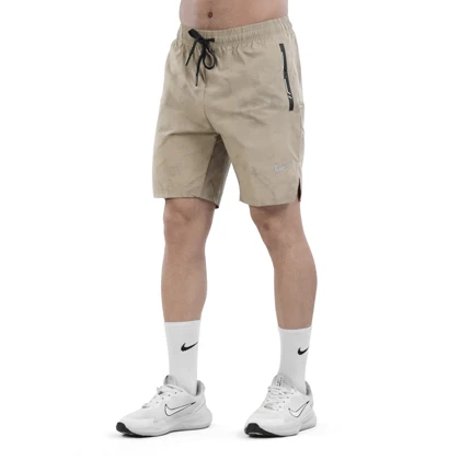 شلوارک ورزشی مردانه نایک مدل Dri Fit-9036 کرم