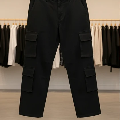 شلوار بنگال کارگو مردانه مدل HAMED-مشکی
