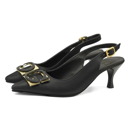 کفش مجلسی زنانه پاشنه‌دار 5 سانت مدل 400941 _ sandal valentino