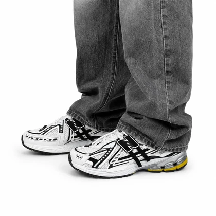 کفش کتانی مردانه نیوبالانس 1906 سفید مشکی New BALANCE 1906