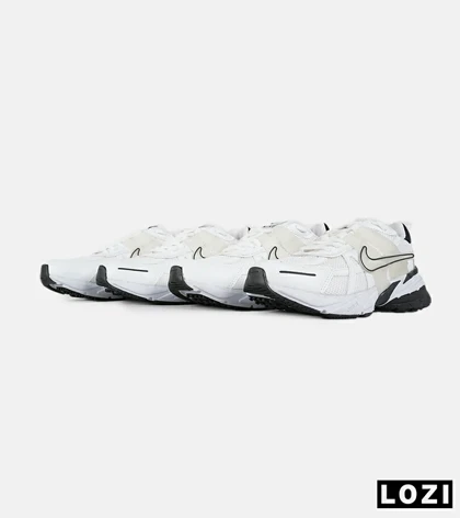کفش کتانی مردانه و زنانه سفید مشکی Nike cushlon مدل 7444
