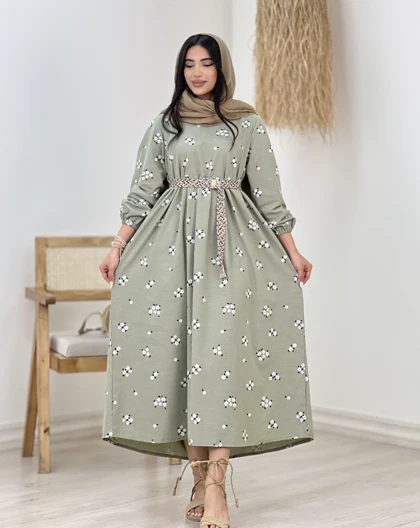 پیراهن کمرچین ساره(76)کد:5111
