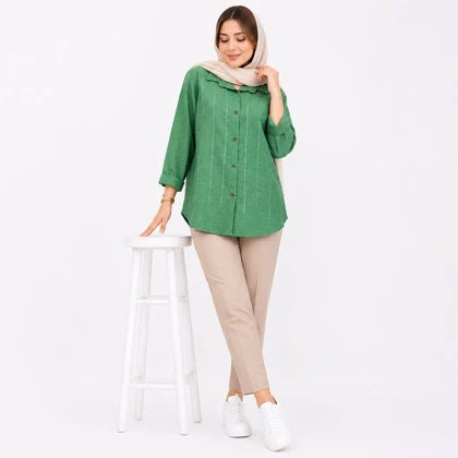 مانتو زنانه نگین‌دار شانتون کد 258