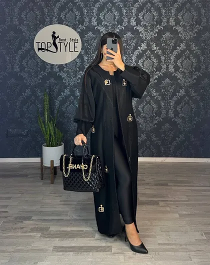 مانتو عبایی ورساچه کد : 7910