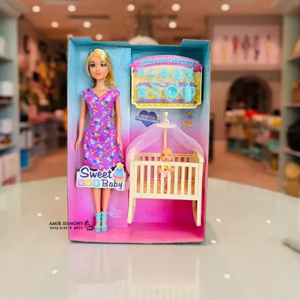 باربی با بچه و تخت کد 616315