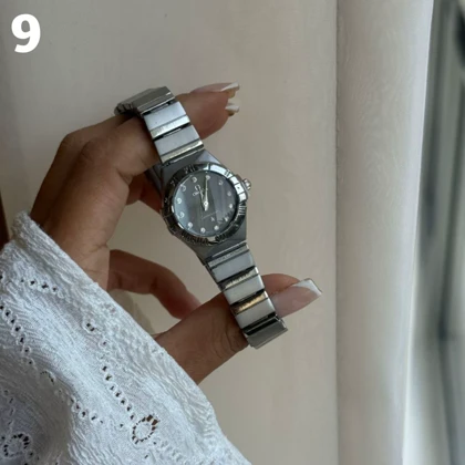 ساعت مچی زنانه امگا کانسلکشن رنگ سیلور