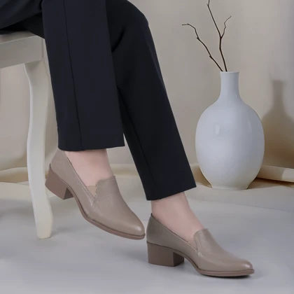 کفش چرم زنانه مدل ویکتوریا کد 5239