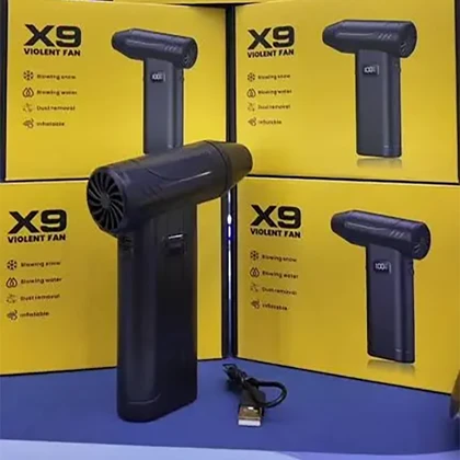 جت فن شارژی مدل X9 سری Violent Fan با نمایشگر باتری