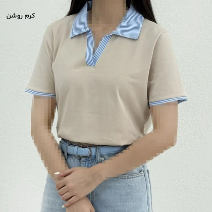 پولوشرت زنانه یقه نساجی | آی بولک
