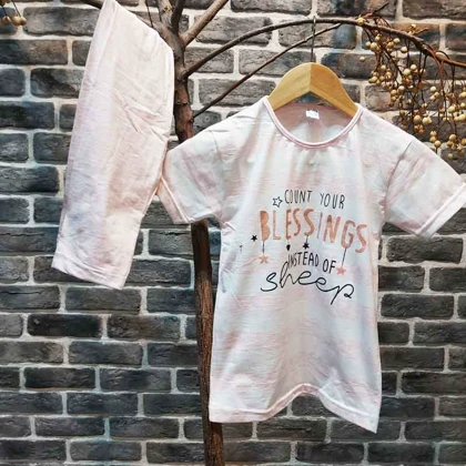 تیشرت شلوارک دخترانه BLESSINGD