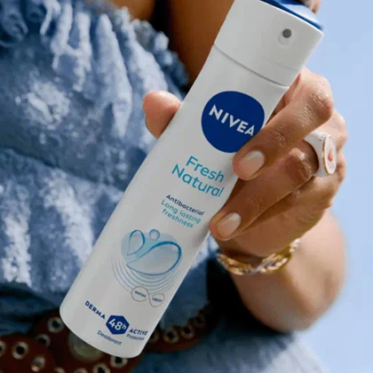 اسپری ضد تعریق زنانه نیوآ NIVEA مدل Fresh Natural محافظت 48 ساعته 150ml
