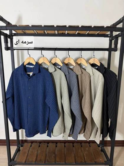 پیراهن راه راه مردانه 2613