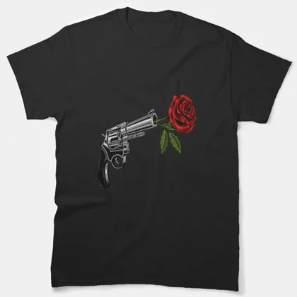 تیشرت guns n roses گانز ان روزز Gun with rose کد 181375