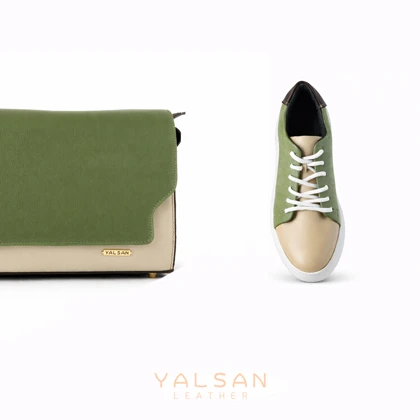 ست کیف و کفش زنانه چرم یلسان مدل نلین کد 958-RASHEL-MC