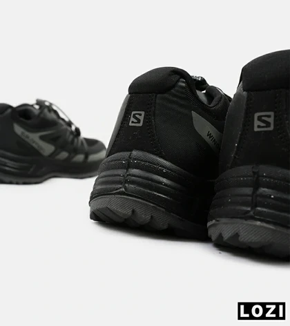 کفش کتانی کوهنوردی مردانه و زنانه مشکی طوسی Salomon wings pro 2